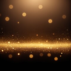 a luminous bokeh that gently shimmers with golden light. light abstract glowing lights. glowing boke