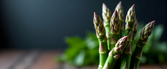 Vibrant Asparagus Sprouts: A Culinary Delight, Fresh and Green, Ready to be savored!