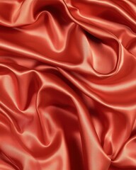 Poster - Macro shot of ruched satin fabric close-up texture textile artistic environment elegant viewpoint