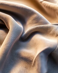 Poster - Artistic composition of textile texture studio setting abstract soft lighting close-up self-healing concept