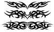 © Neocozmo Graphic - Black and white Tribal line tattoo design set, tribal border design