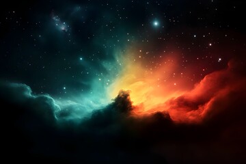 Poster - Astronomical visualization showcasing the beauty and grandeur of luminous stellar formations pulsing with energy across a vast boundless galactic expanse  Cinematic style dramatic lighting