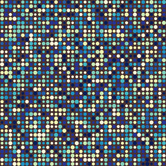 Poster - Geometric background. Circles in multiple colors. Neutral, Earthy, Green, Brown, Blue. Pleasant vector illustration.