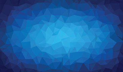 Poster - Elegance background containing abstract low poly blue gradient