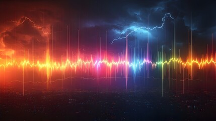 Poster - Spectral Analysis of Thunderstorm Lightning Discharges in Ethereal Digital Visualization A dynamic data driven representation of the frequency content intensity
