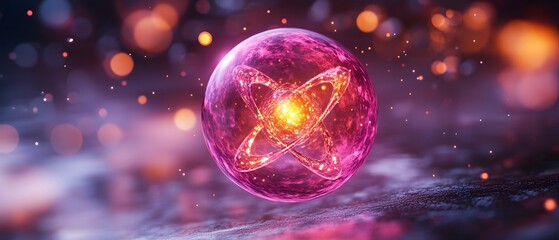 Poster - Highly Detailed and Accurate 3D Model of a Technetium Atom Illustrating the Behavior of its Electrons and the Practical Uses in Medical Imaging and Treatment