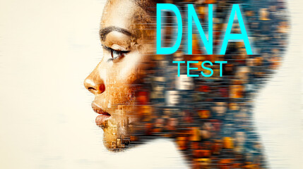 Poster - Innovative approach to DNA testing using digital art and human profiles in a creative display