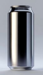 Poster - Realistic Metal Aluminum Beverage Can Mockup On A Seamless Background. 3D illustration