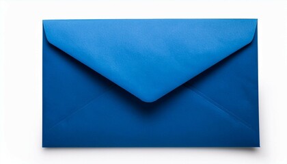 blue envelope isolated on white