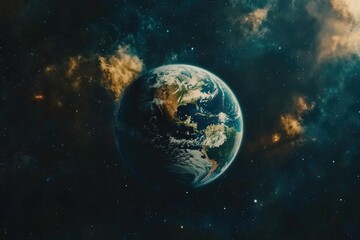 Wall Mural - View of Earth from Space