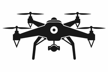 Wall Mural - drone line art silhouette vector illustration