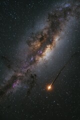 Wall Mural - Bright Star in Night Sky