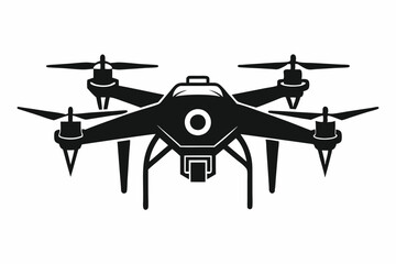 Wall Mural - drone line art silhouette vector illustration