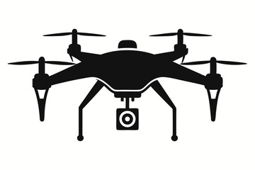 Wall Mural - drone line art silhouette vector illustration