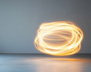Poster - Surreal Light Swirls Capturing the Magic of Long Exposure Art