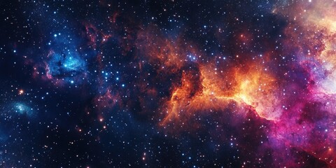 Wall Mural - Space filled with stars