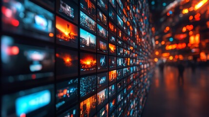 Poster - AI technology enhances media production with dynamic visual displays and impressive resolutions