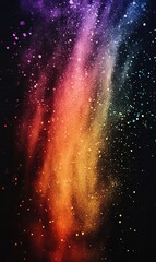 Wall Mural - Grainy color gradient background orange pink purple abstract retro grainy gradient noise texture effect large poster banner design, Generative AI