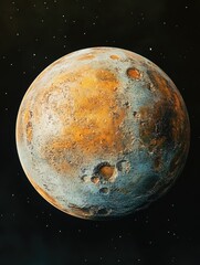 Wall Mural - Planet in Sky Close Up,