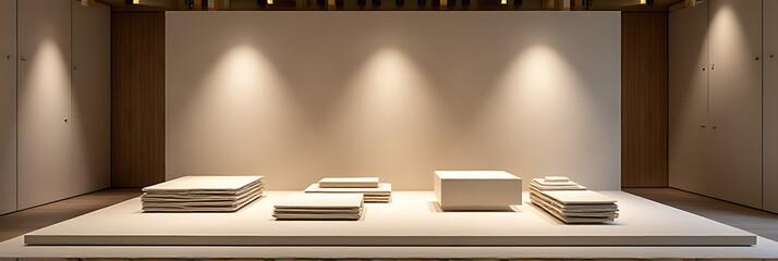 Aufkleber - The top sand stone product display platform features a minimalist design that emphasizes selective focus on key products._00003_