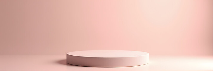Poster - The sandstone top product display platform is presented in a soft, calming pastel color tone, evoking a sense of serenity and elegance._00002_