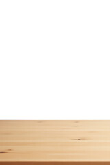 Poster - Smooth wooden tabletop texture features subtle grain patterns against a clean white background with a clear clipping path around it._00003_
