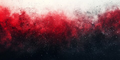 Wall Mural - Abstract red black white grainy gradient background noise texture poster banner design, Generative AI