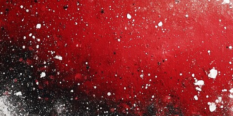 Wall Mural - Abstract red black white grainy gradient background noise texture poster banner design, Generative AI