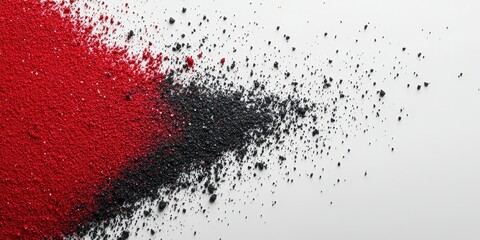 Wall Mural - Abstract red black white grainy gradient background noise texture poster banner design, Generative AI
