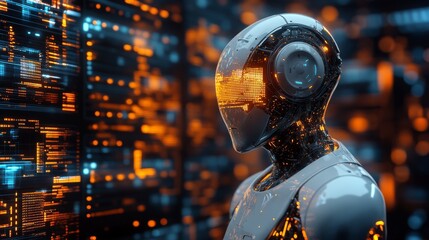 Poster - AI technology enhancing customer experience with proactive solutions in a digital environment