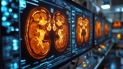 Poster - ai system identifies kidney stones using advanced imaging technology in 4k resolution