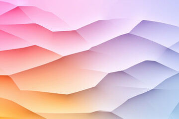 Poster - Abstract colorful layered design showcasing soft gradients and waves in vibrant hues
