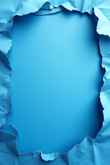 Aufkleber - A textured blue paper background with visible tears adds a unique and subtle element to various artistic compositions and designs freely._00003_