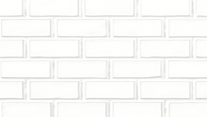 Aufkleber - A smooth white brick texture features small rectangular patterns and subtle grout lines for a classic design aesthetic._00002_