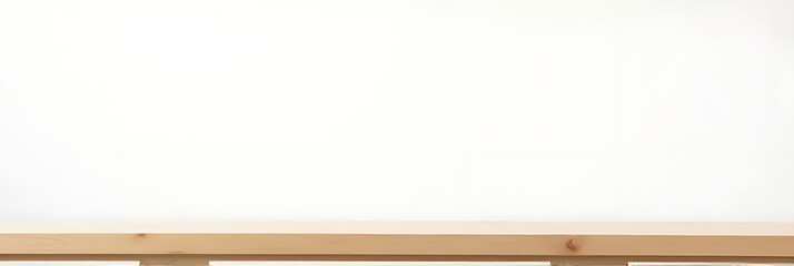 Aufkleber - A minimalist wooden table with a blank slate surface set against a clean white background for product display purposes only._00003_