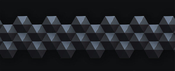 Leinwandbilder - Geometric hexagon abstract background with simple polygonal elements