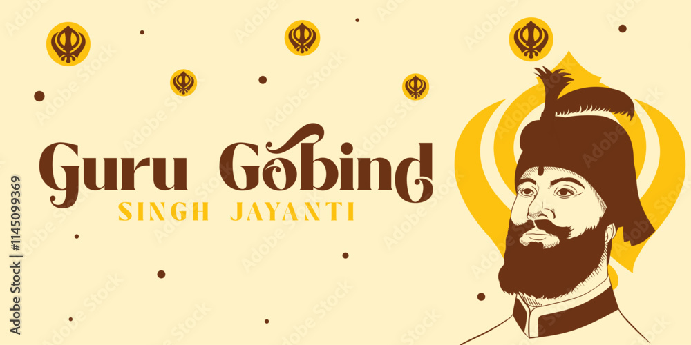 Guru Gobind Singh Jayanti social media post design Sikh festival and ...