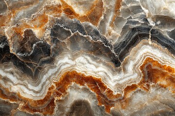 Poster - A seamless background of natural marble with glitter, viewed from above as a tile stone floor.