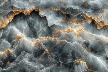 Poster - A seamless glitter texture background of grey marble, viewed from above, resembling a natural stone tile floor pattern.