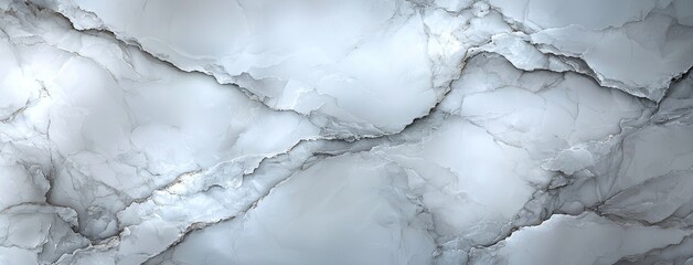 Poster - A seamless glitter texture background of white and grey marble, viewed from above as a counter top, resembling a natural stone tile floor pattern.