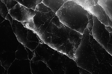 Poster - A seamless glitter texture background of black and grey marble, viewed from above like a counter top, showcasing a natural stone tile floor pattern.