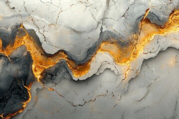 Poster - A high-resolution background featuring a white gold marble texture, showcasing a counter top view of natural stone tiles in a seamless, glittering, and luxurious pattern.