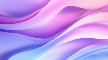 Poster - fluid waves of purple and pink create a calming abstract background suitable for various creative pr