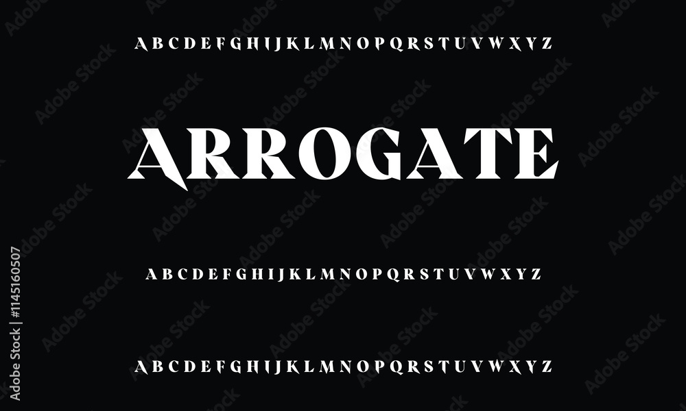 Slick Letters Classic serif font alphabet letters fancy gentle typographic design ...
