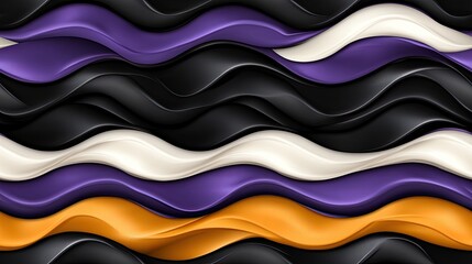 Poster - Abstract background showcases three-dimensional curves in deep colors, creating a sense of movement and sophistication ideal for design projects