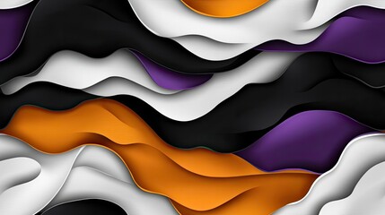 Poster - Abstract background showcases three-dimensional curves in deep colors, creating a sense of movement and sophistication ideal for design projects