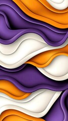 Poster - Abstract background showcases three-dimensional curves in deep colors, creating a sense of movement and sophistication ideal for design projects