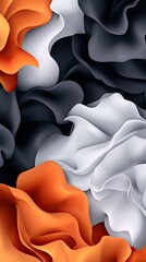 Poster - Abstract background showcases three-dimensional curves in deep colors, creating a sense of movement and sophistication ideal for design projects