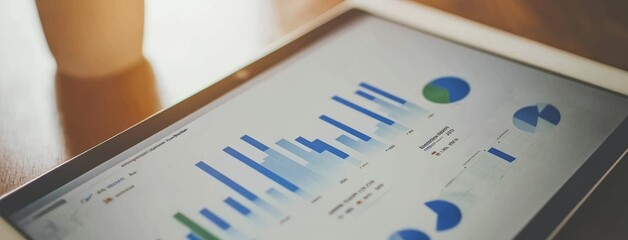 Poster - Business analysis and big data sciences. Digital marketing and global economy investment network. 3D illustration banner.