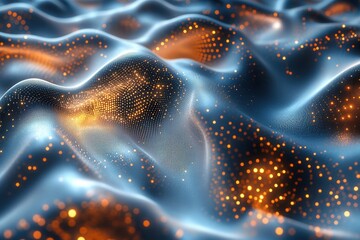 Poster - Illuminated Waves of Digital Particles in Motion